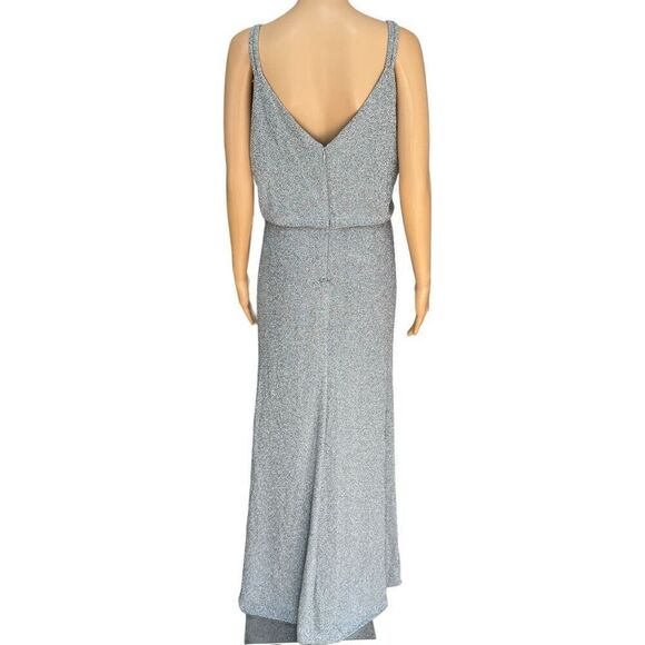 Calvin Klein shimmer maxi stretch dress size 10 New  with defect - Picture 5 of 12